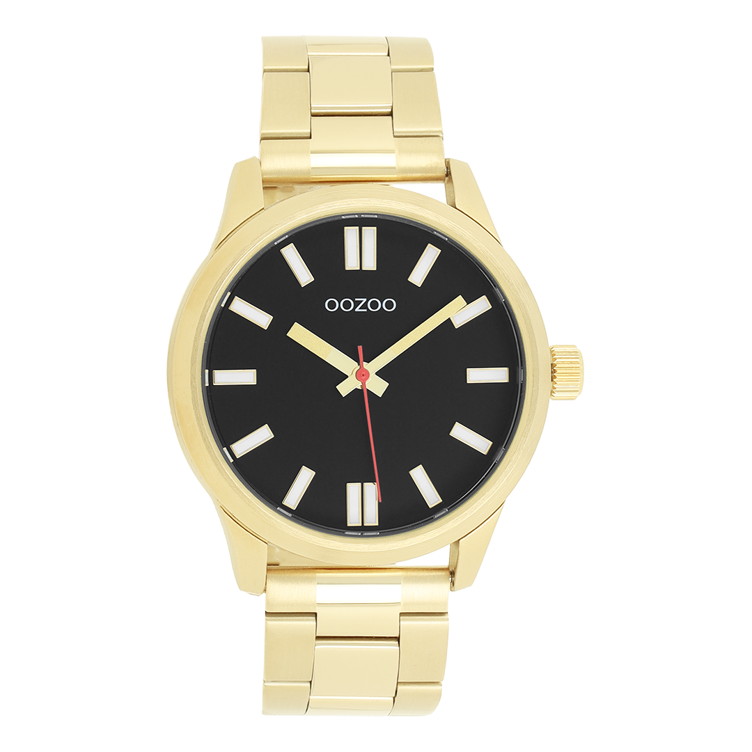 Gold coloured OOZOO watch with stainless steel bracelet - C11617